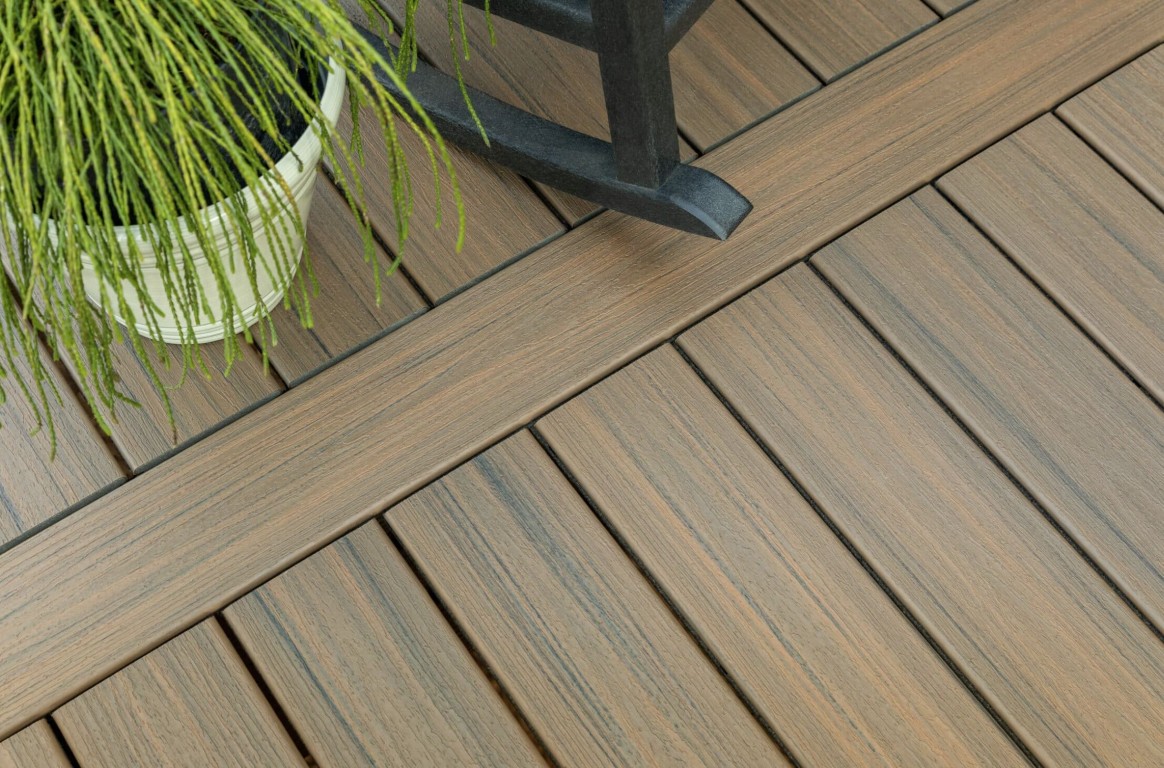 High-quality composite deck installation with durable materials