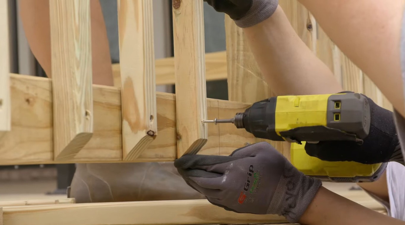 Traditional wood deck installation with expert craftsmanship